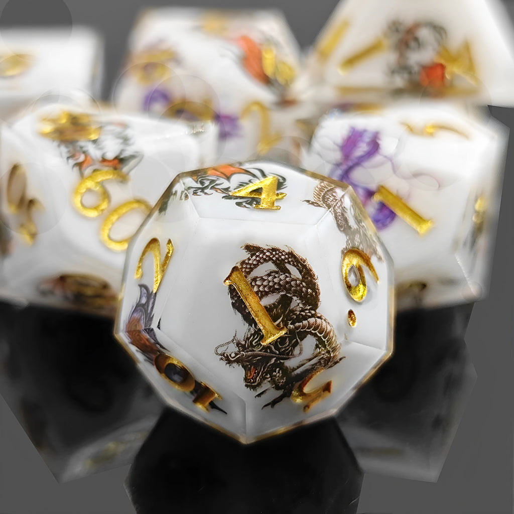 Dragon Warrior – Inlaid D&D Dice Set