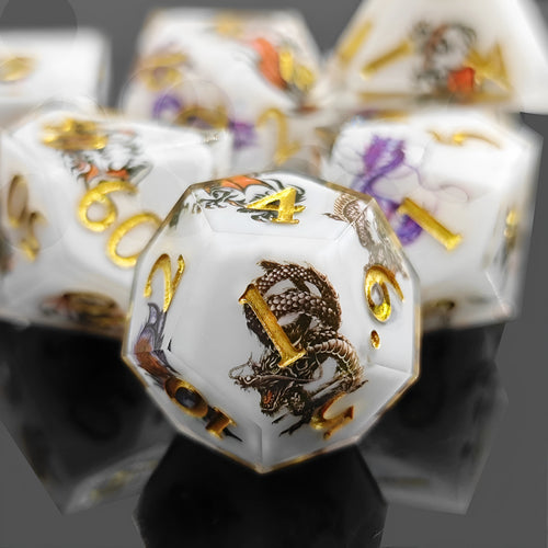 Dragon Warrior – Inlaid D&D Dice Set