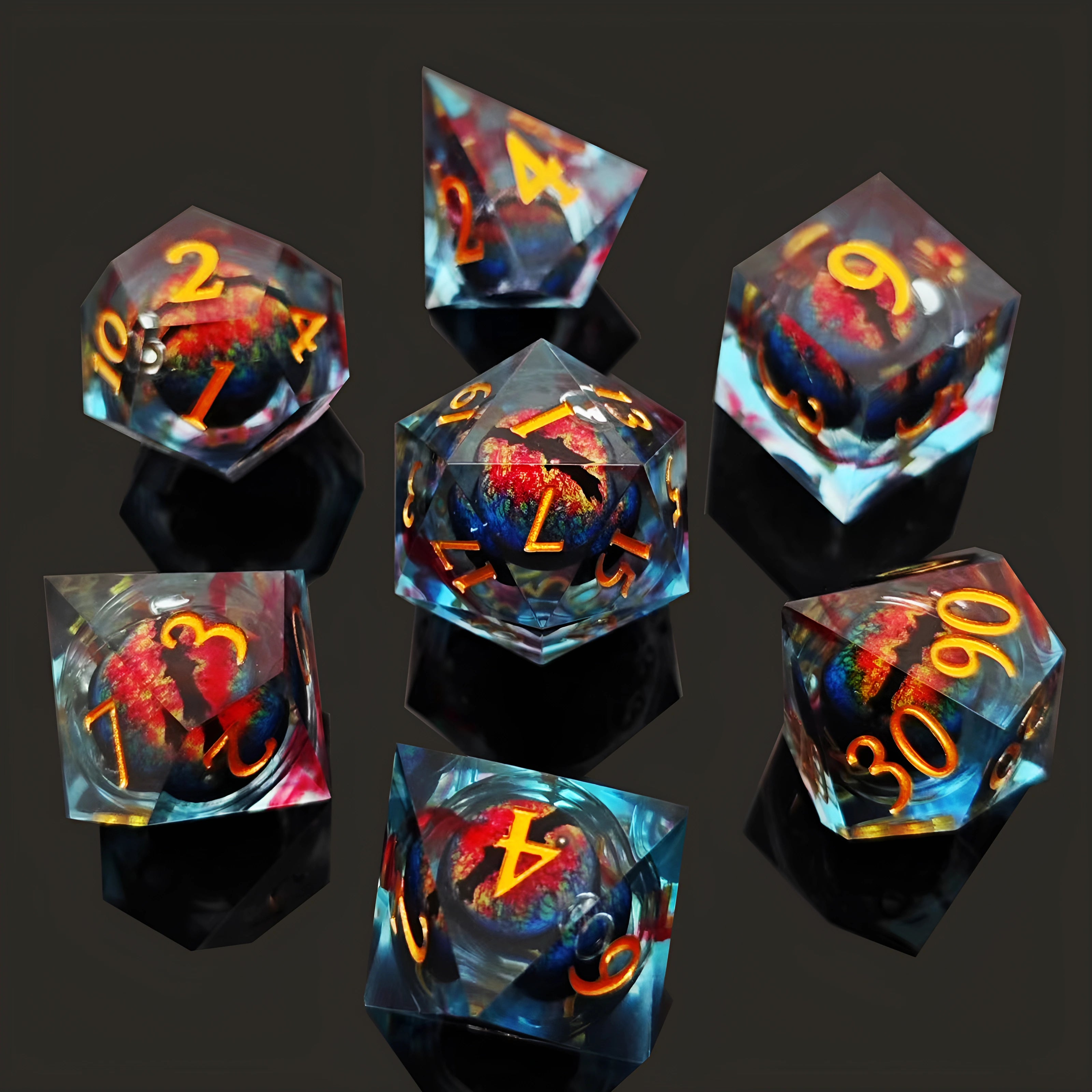 Freezing Stare – Floating Eye D&D Dice Set