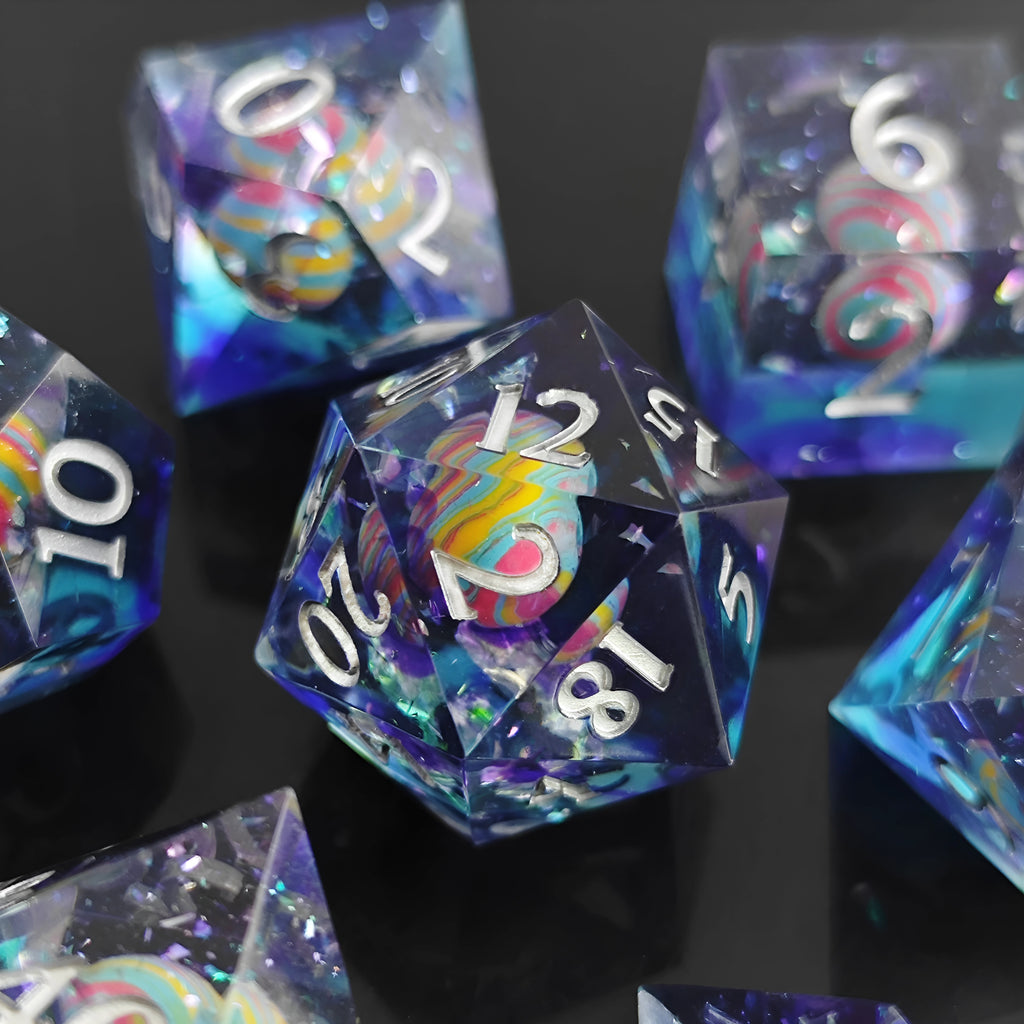 Galaxy Beyond – Clear Sight D&D Dice Set