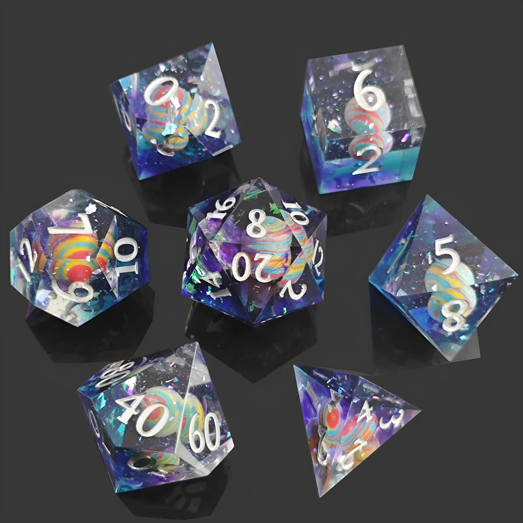 Galaxy Beyond – Clear Sight D&D Dice Set