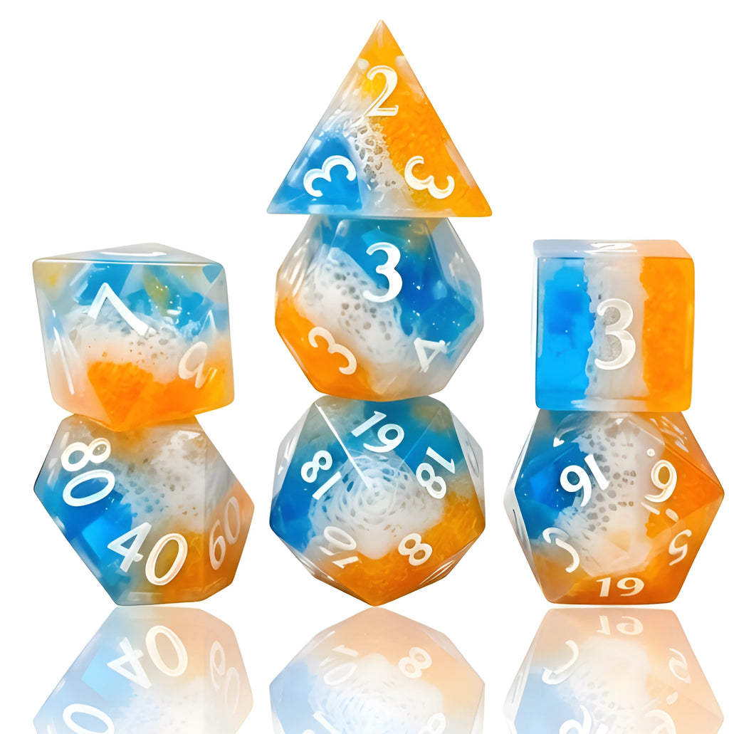 Golden Shores – Scenic D&D Dice Set