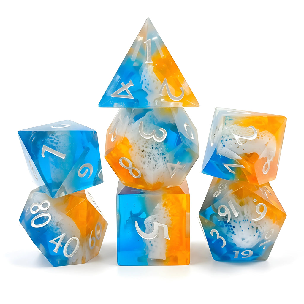 Golden Shores – Scenic D&D Dice Set