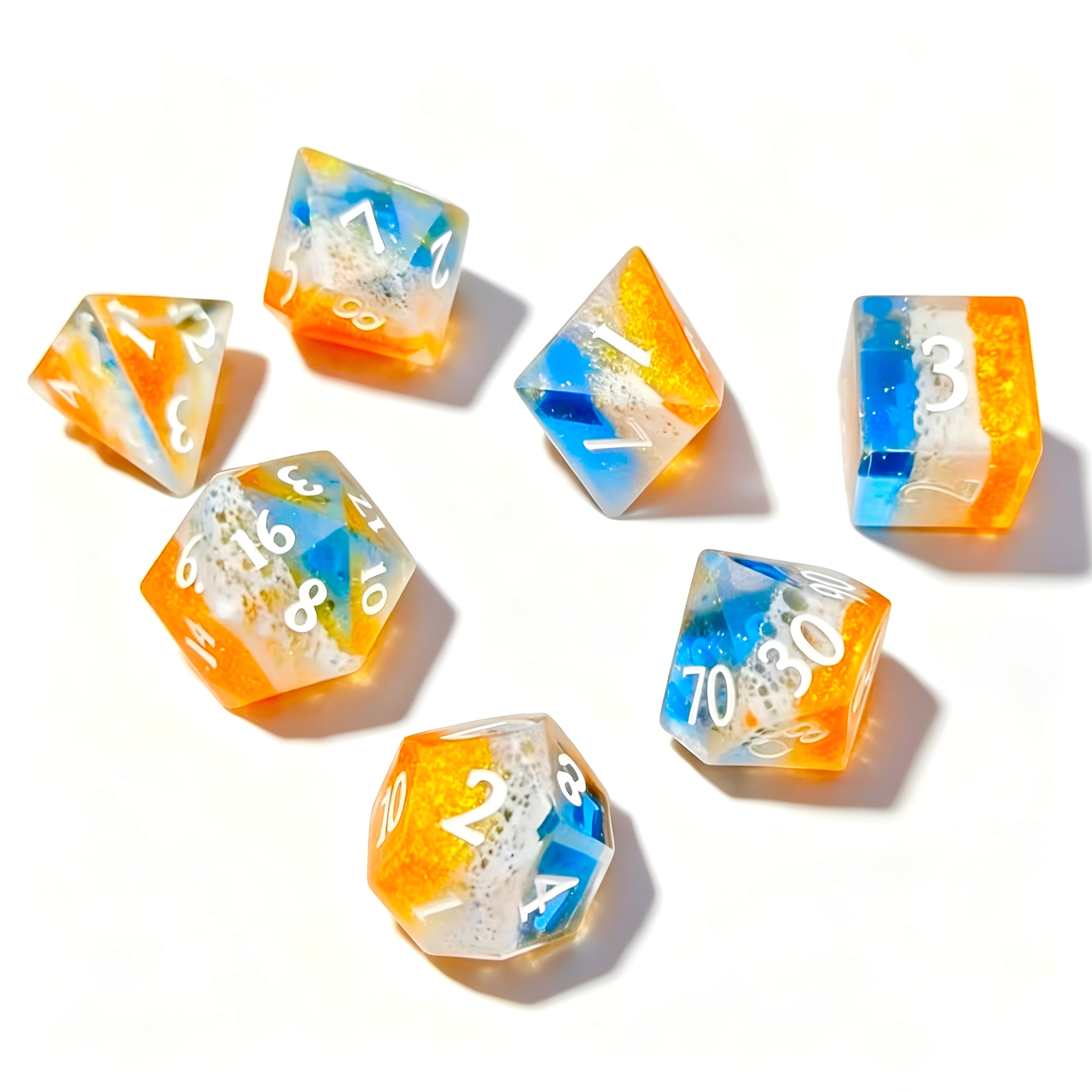 Golden Shores – Scenic D&D Dice Set