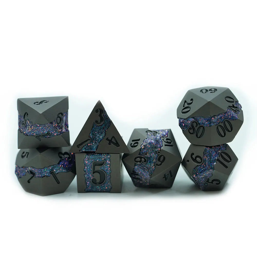 Dark Void Mist D&D dice set