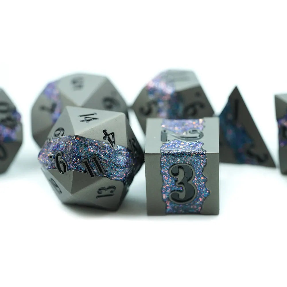 Dark Void Mist D&D dice set