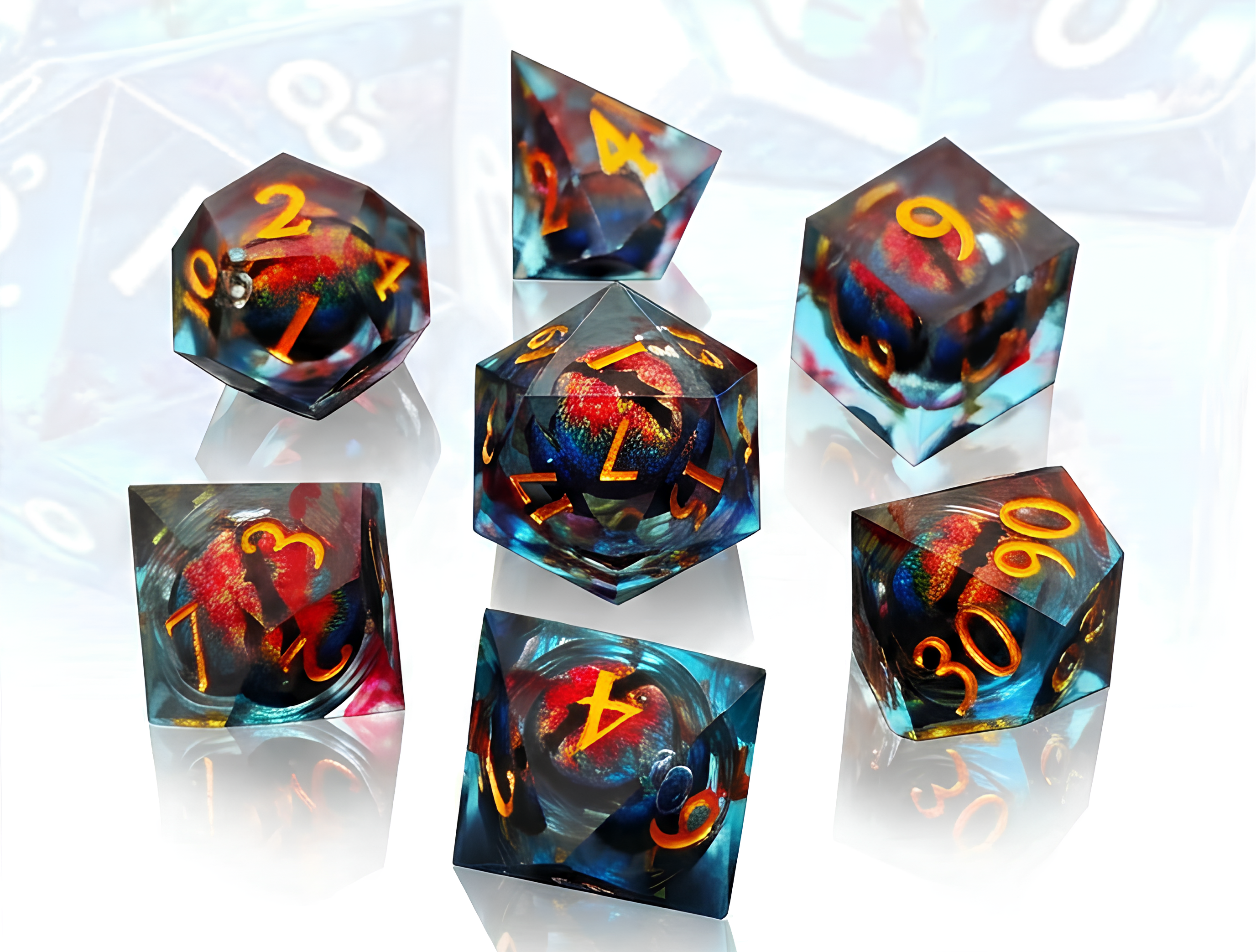 Freezing Stare – Floating Eye D&D Dice Set