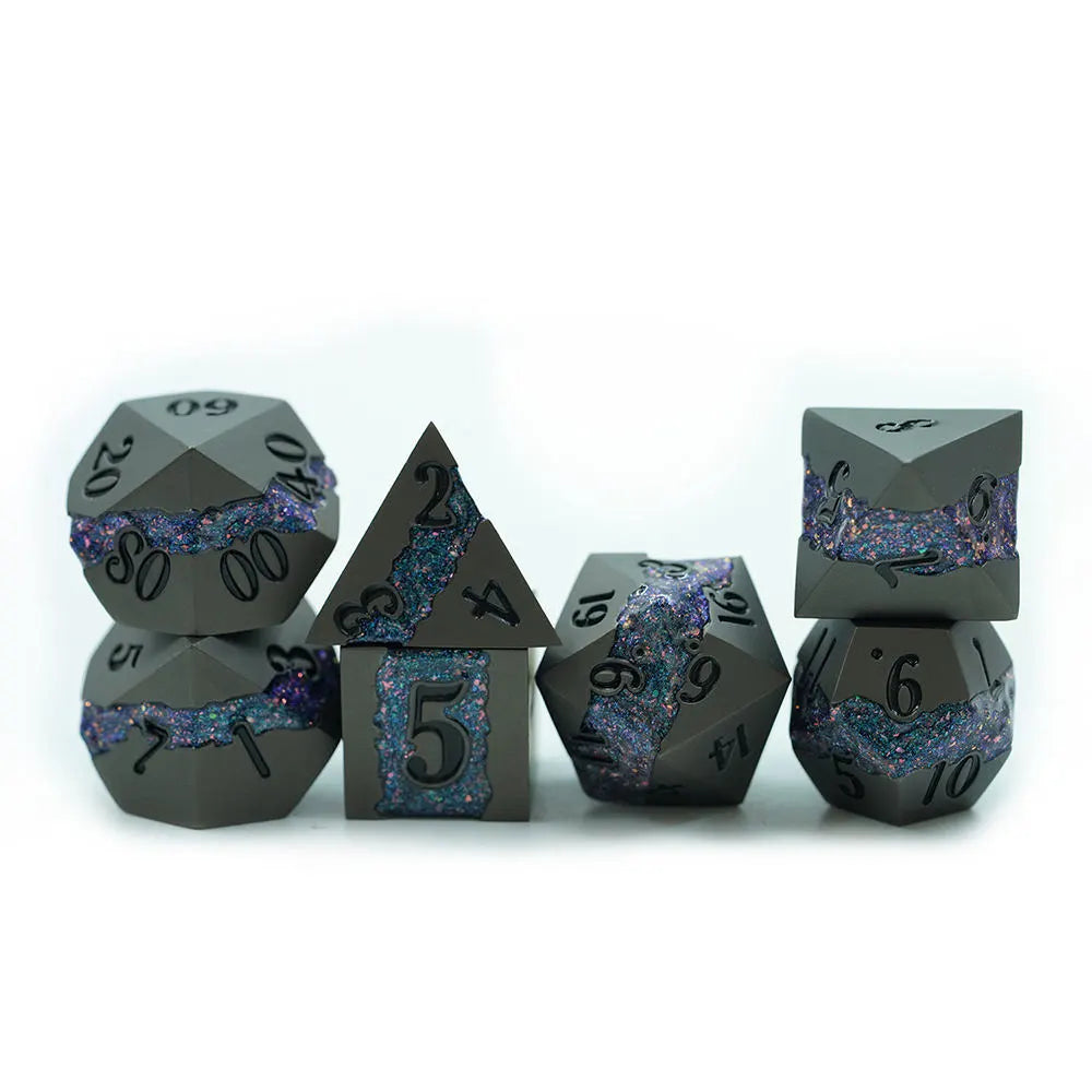 Dark Void Mist D&D dice set
