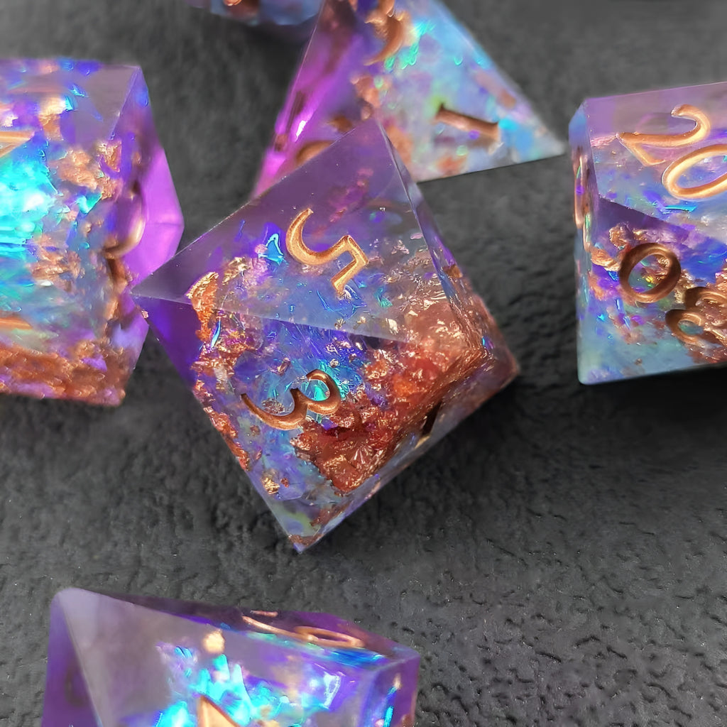 Immodest Nobility – Golden Mix D&D Dice Set
