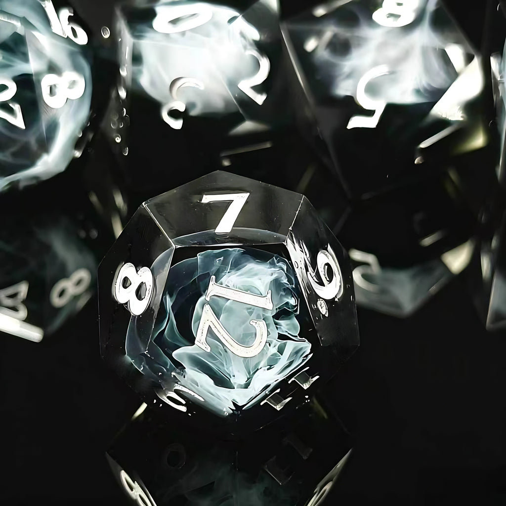 Mysterious Haze – Clear Sight D&D Dice Set