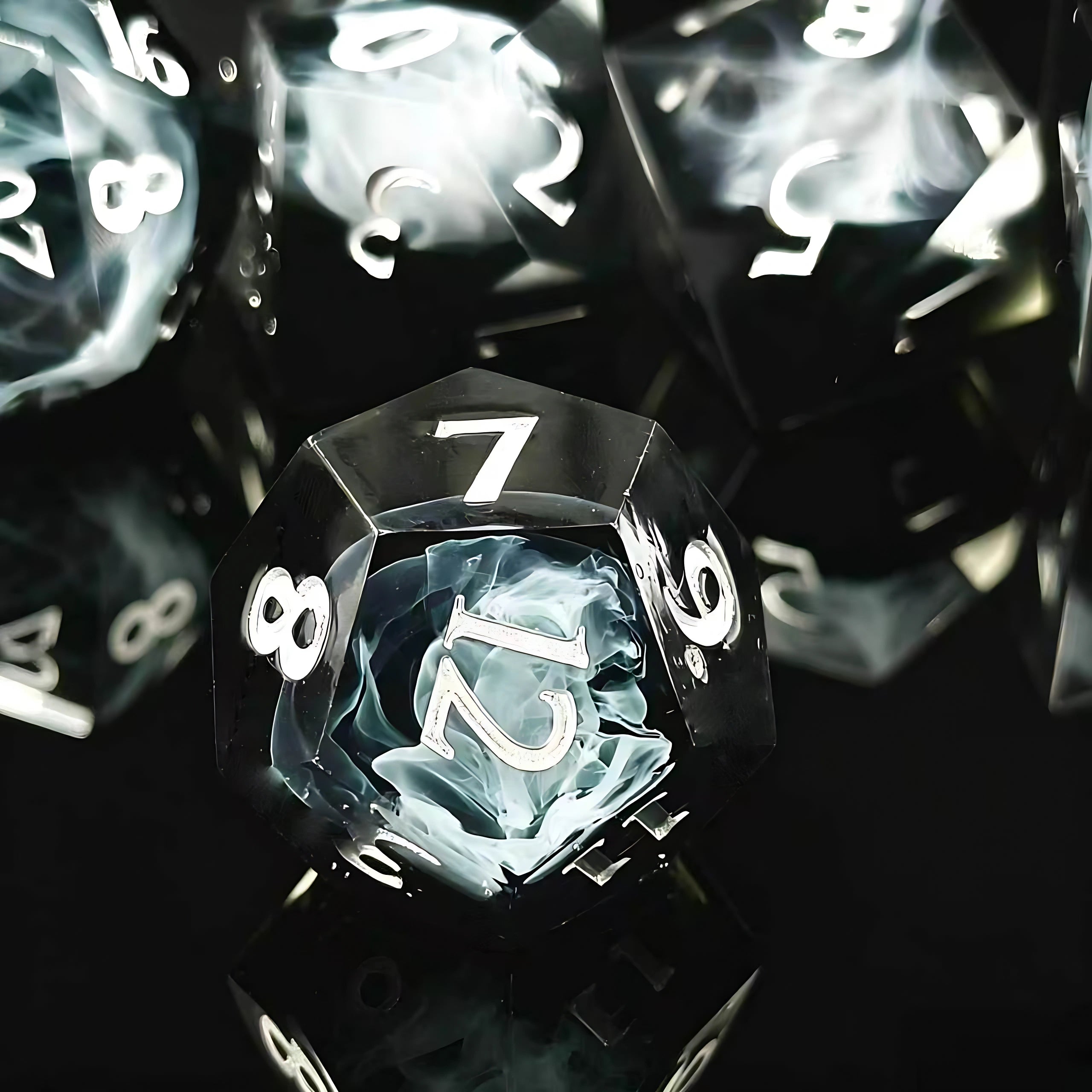 Mysterious Haze – Clear Sight D&D Dice Set