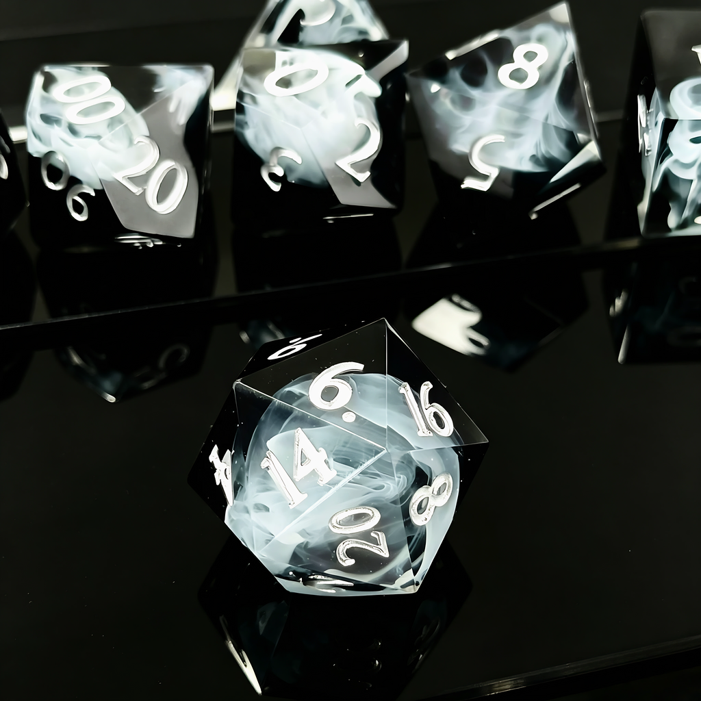 Mysterious Haze – Clear Sight D&D Dice Set