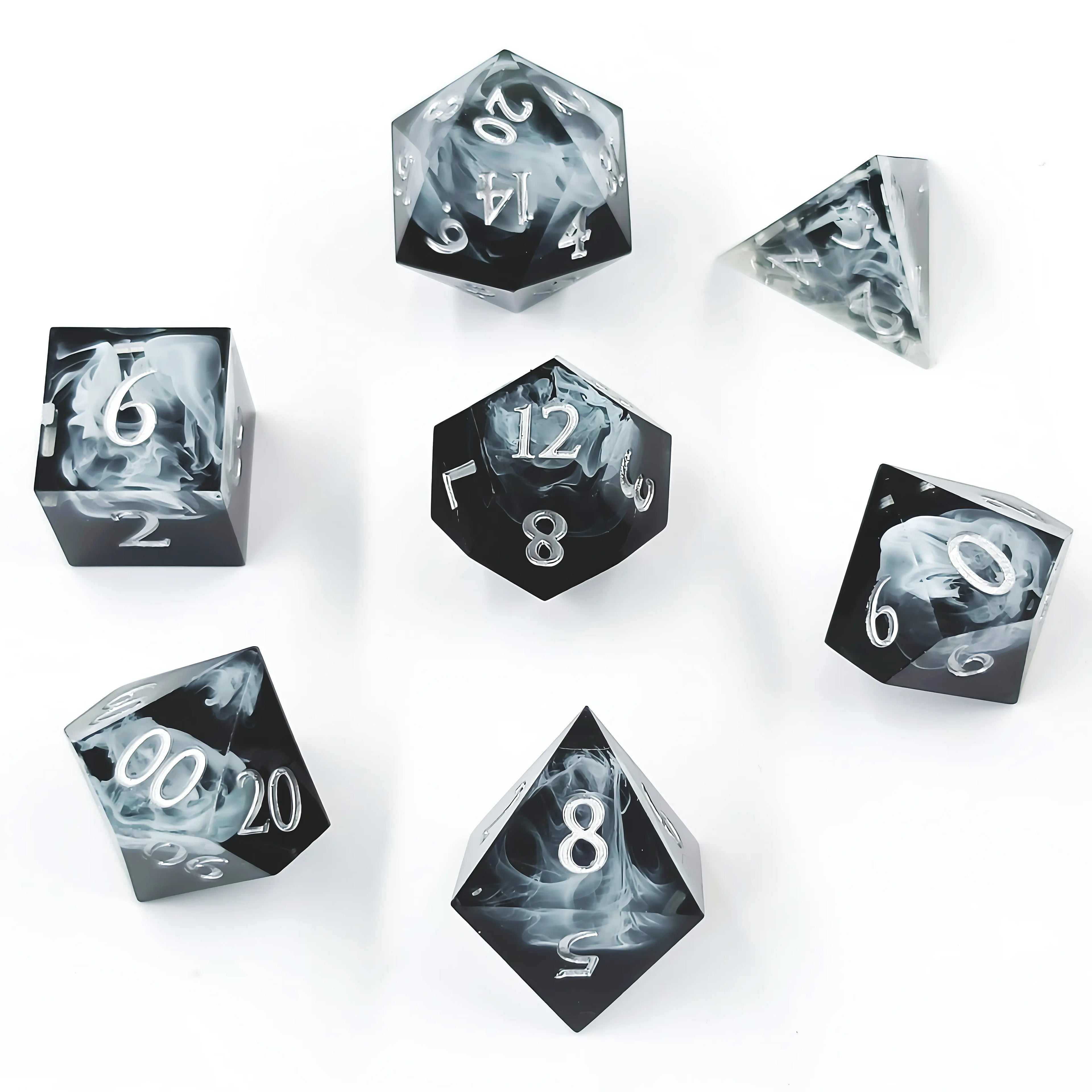 Mysterious Haze – Clear Sight D&D Dice Set